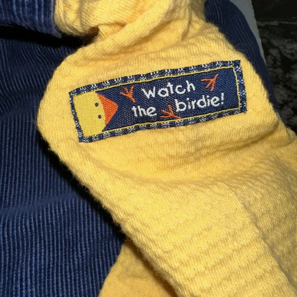 Vintage 90's Buster Brown Size 24M Farm Corduroy Overalls Set Baby Chick Rare
